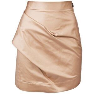 NWT VIVIENNE WESTWOOD Anglomania Philosophy Mini Skirt Tan Khaki Vintage Unique